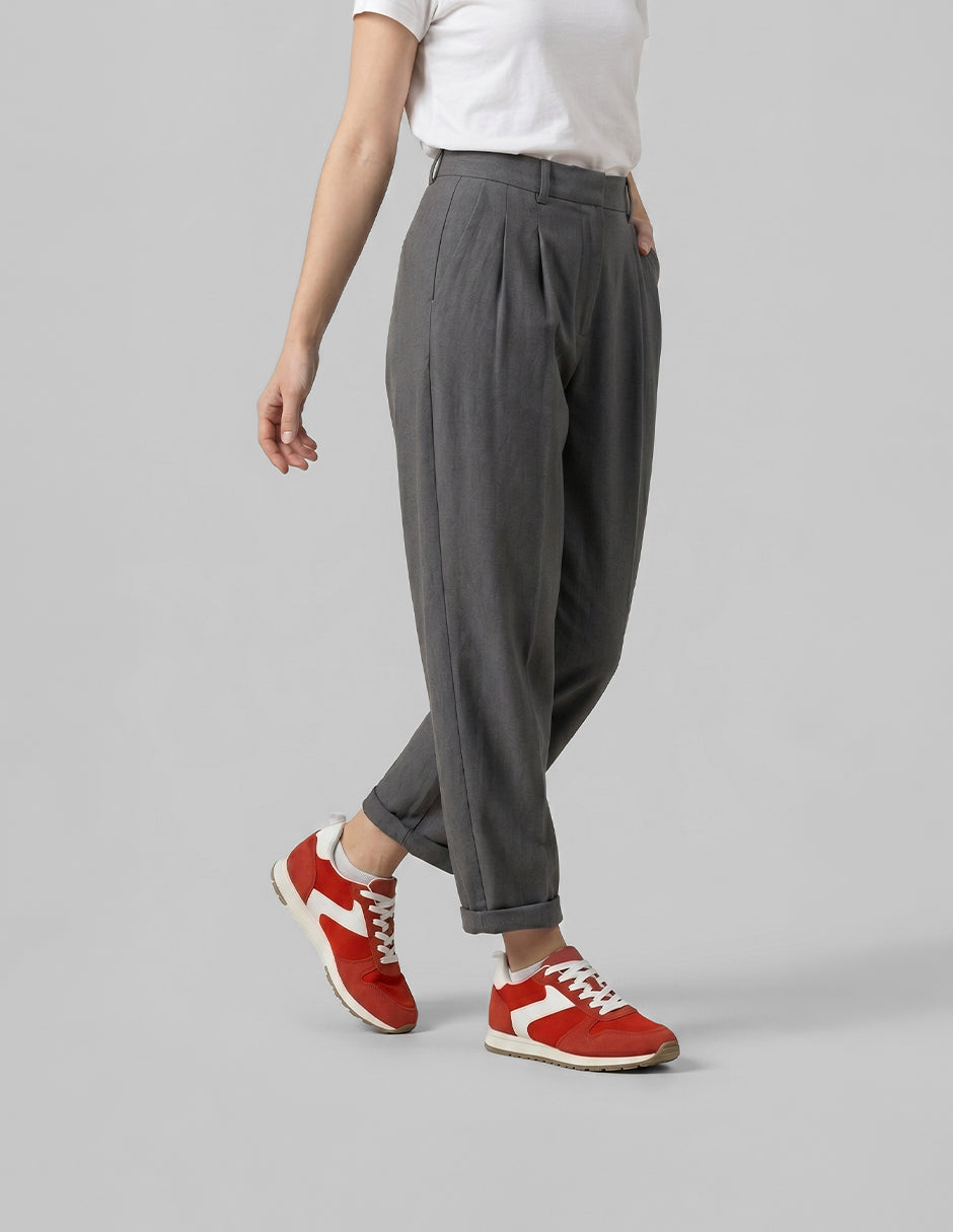 Tenis con cordones  Urban  en Gamuza – Rojo