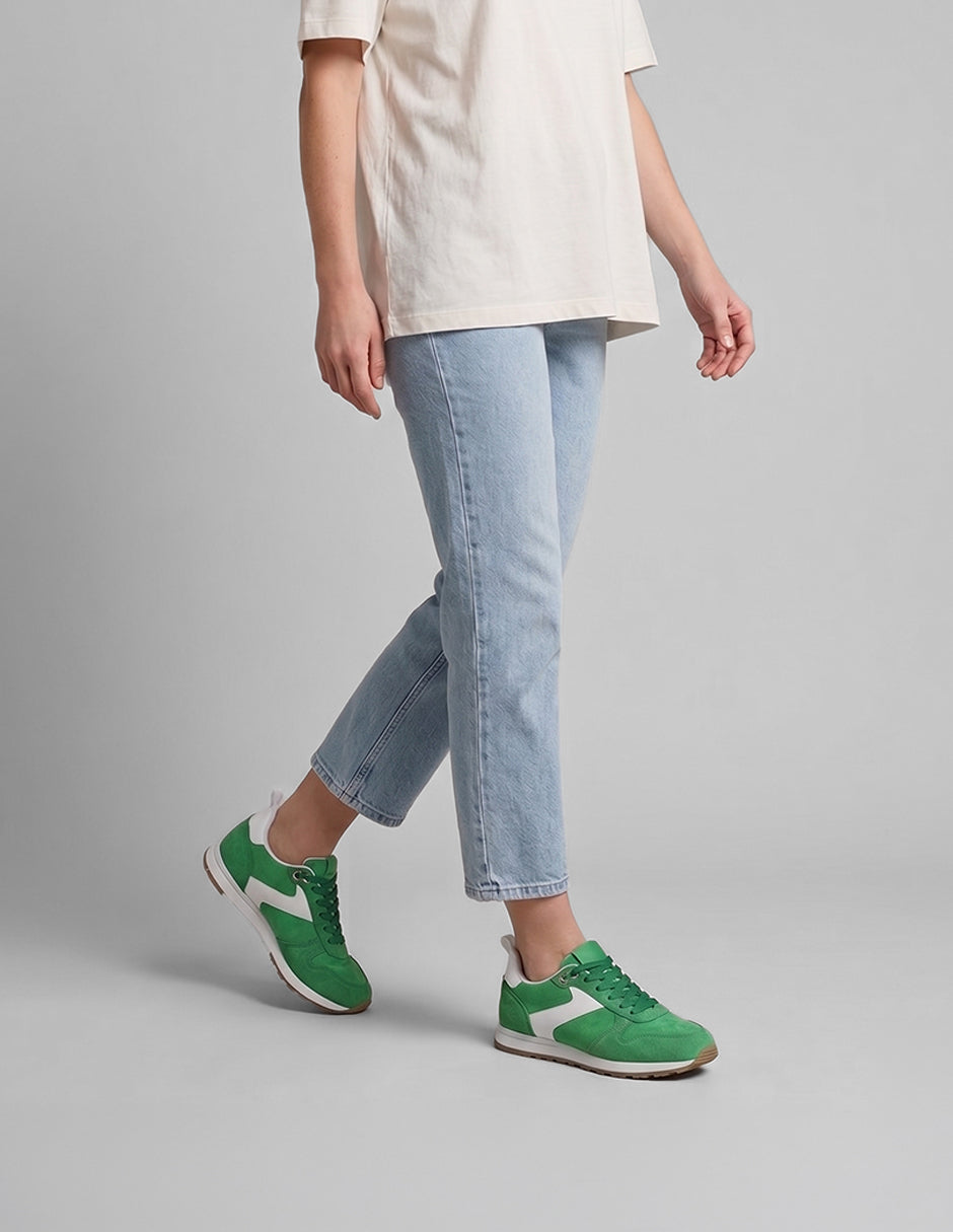 Tenis con cordones  Urban en Gamuza – Verde
