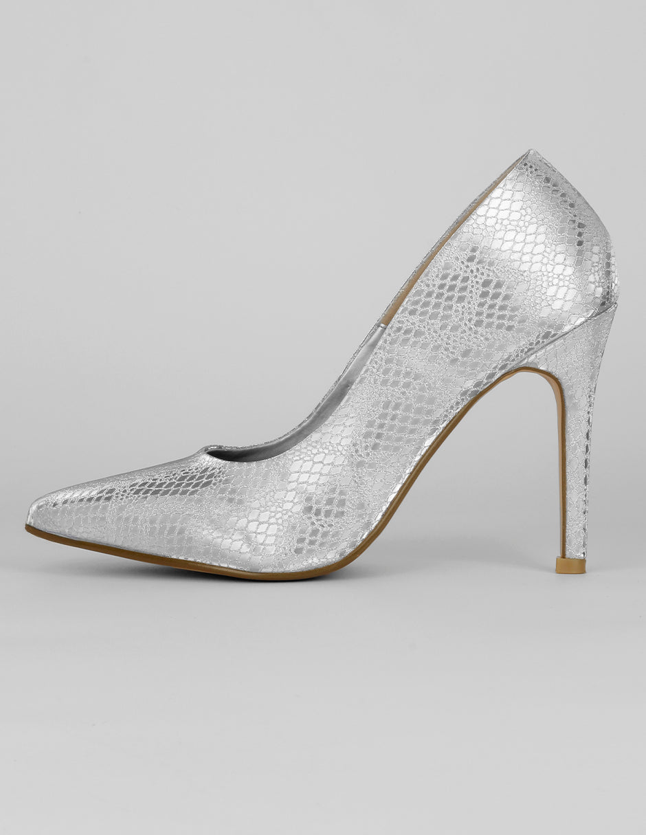 Zapatillas Exterior Sintético Color Plata Para Mujer De RBCOLLECTION