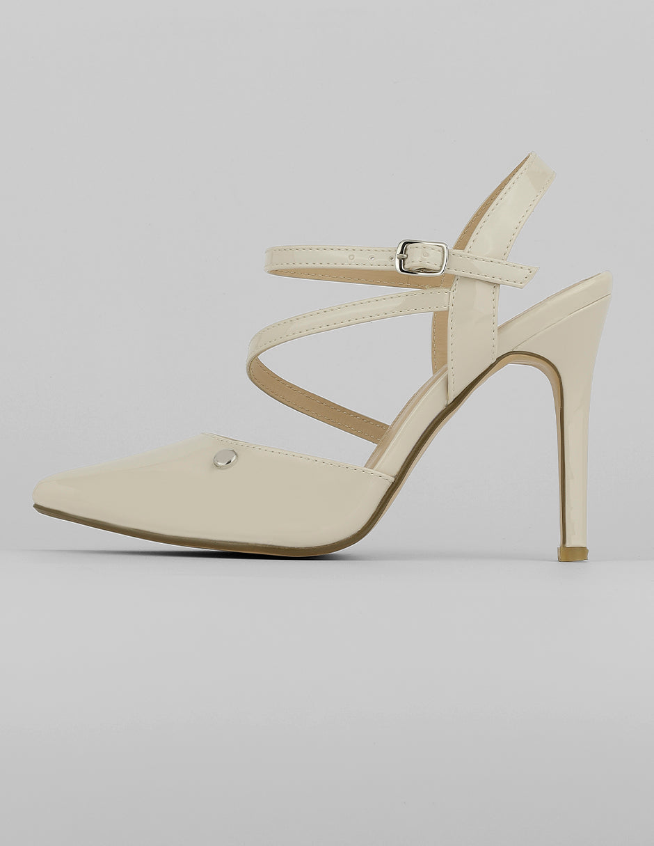 Zapatillas Exterior Charol Color Latte Para Mujer De RBCOLLECTION