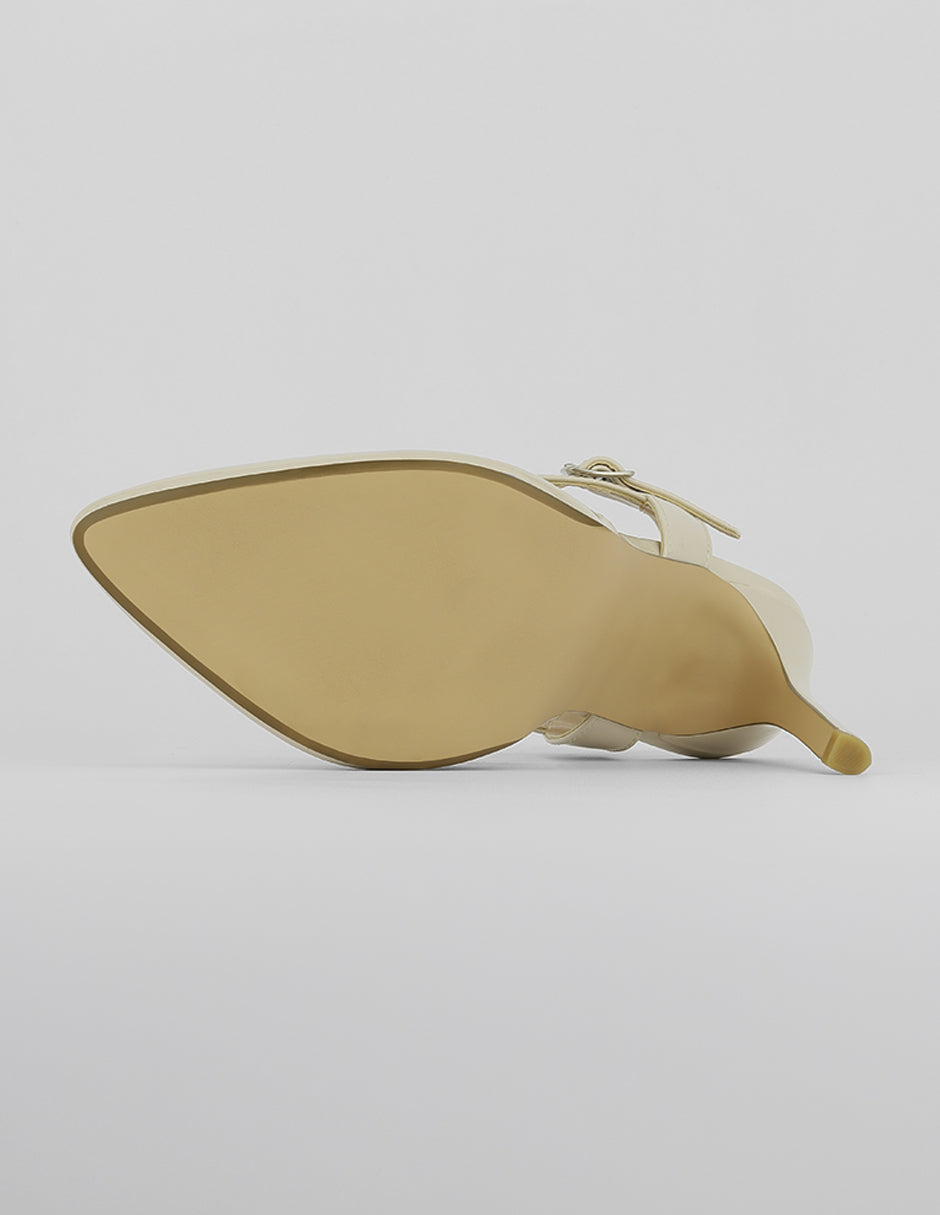 Zapatillas Slingback en Charol – Latte