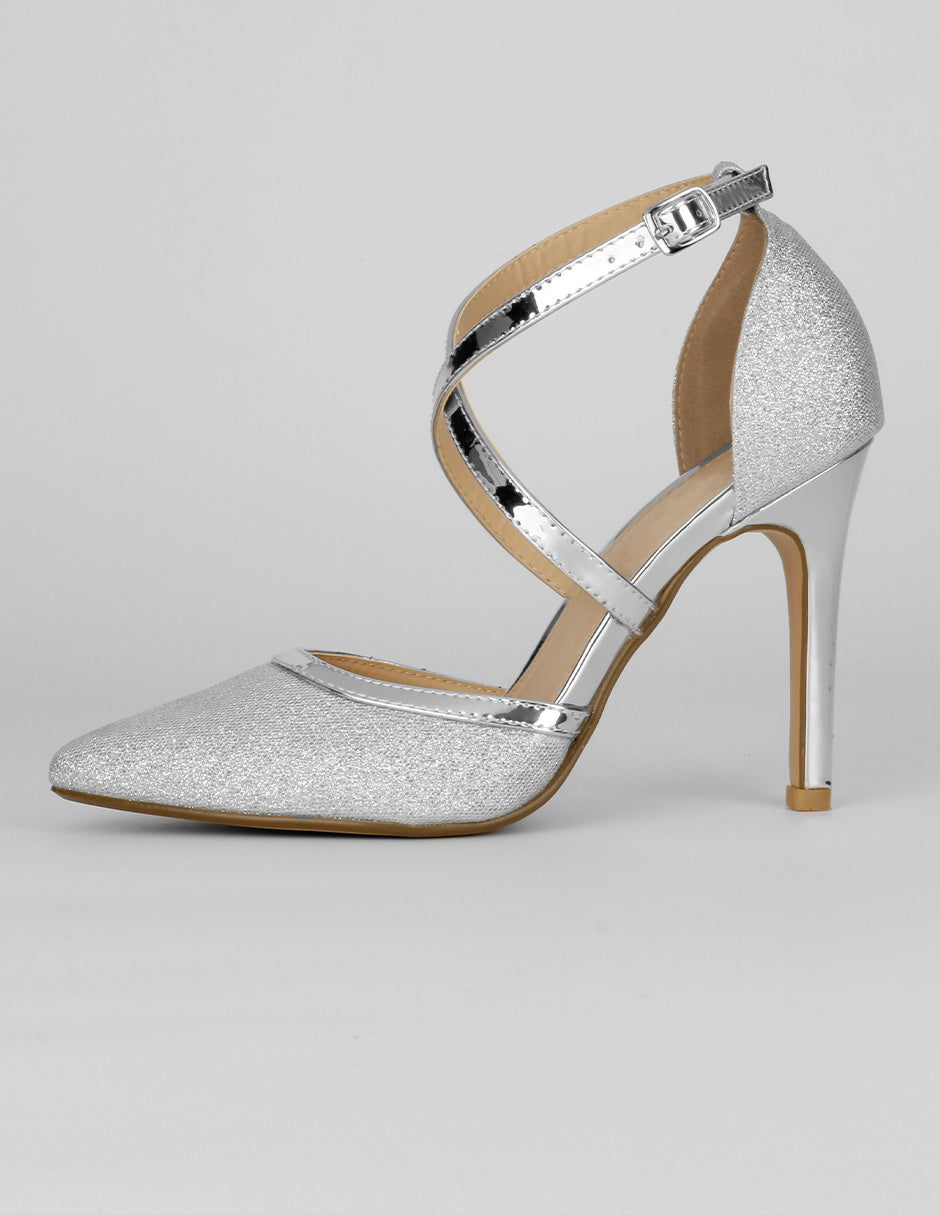 Zapatillas Exterior Sintético Color Plata Para Mujer De RBCOLLECTION