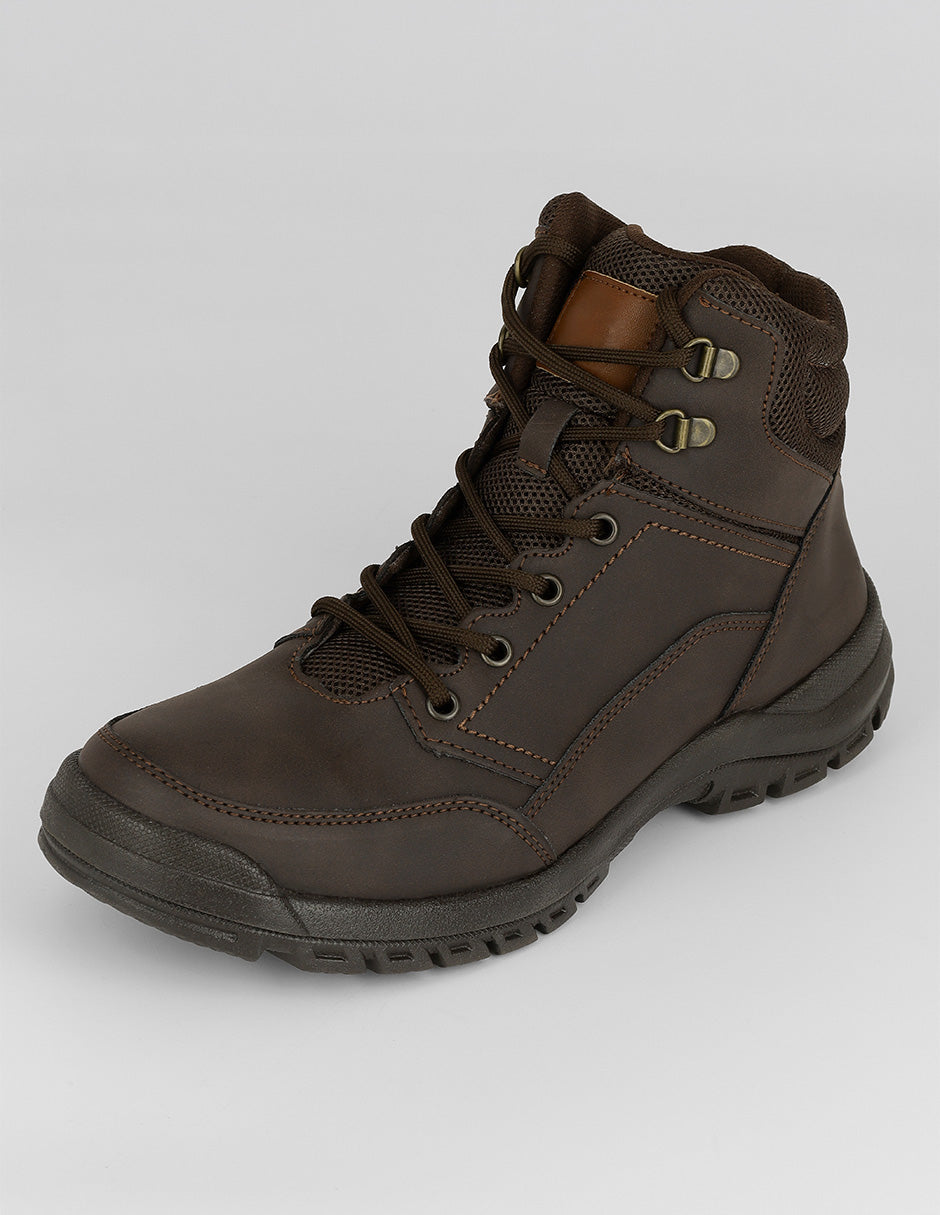 Botas de senderismo Hiking en Piel vegana – Café