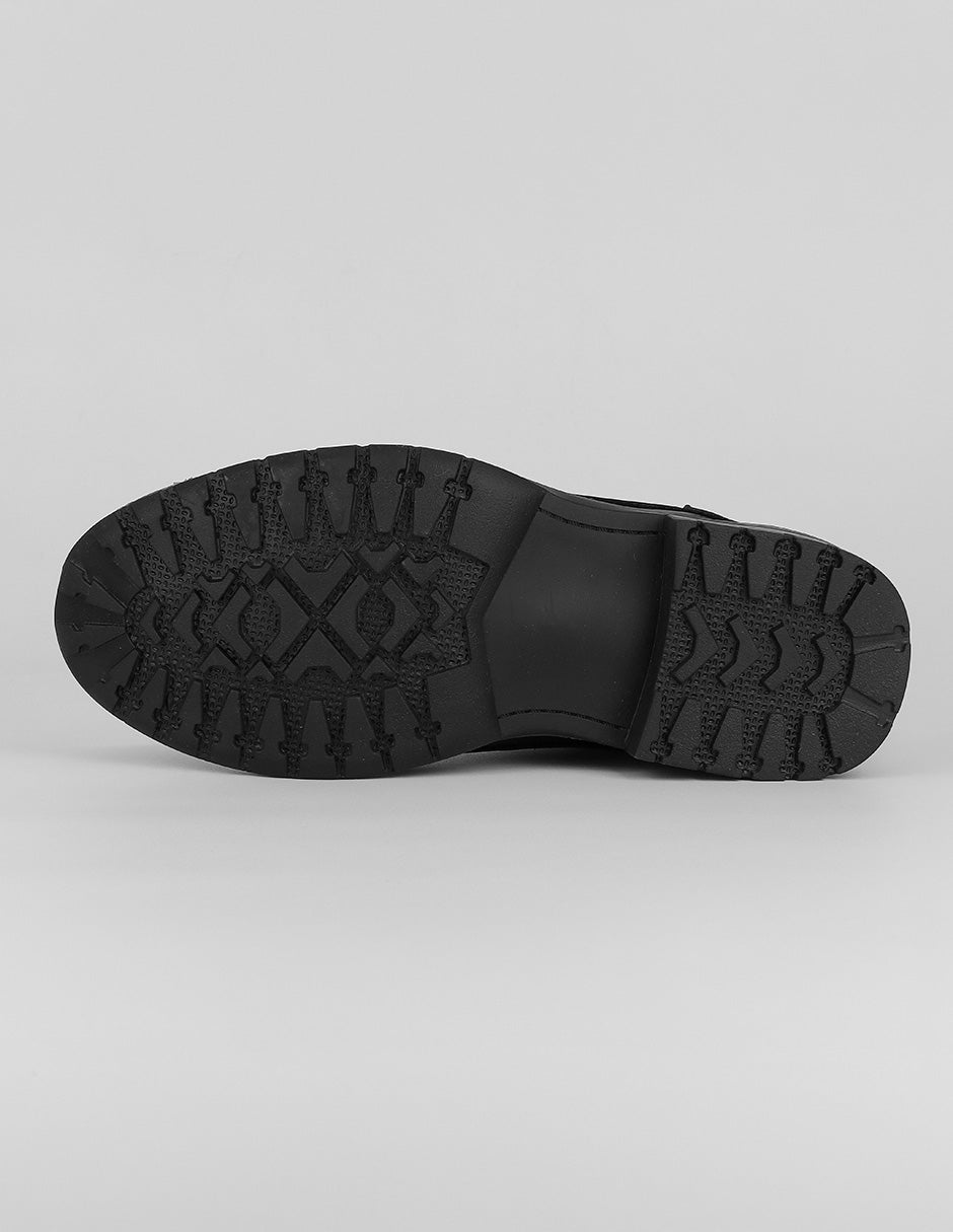 Botas casuales Hiking en Piel vegana – Negro