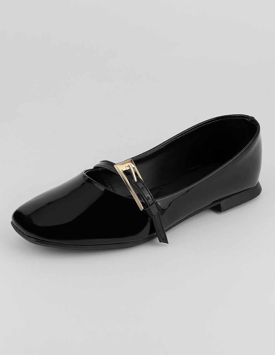 Mocasines Mima en Charol – Negro