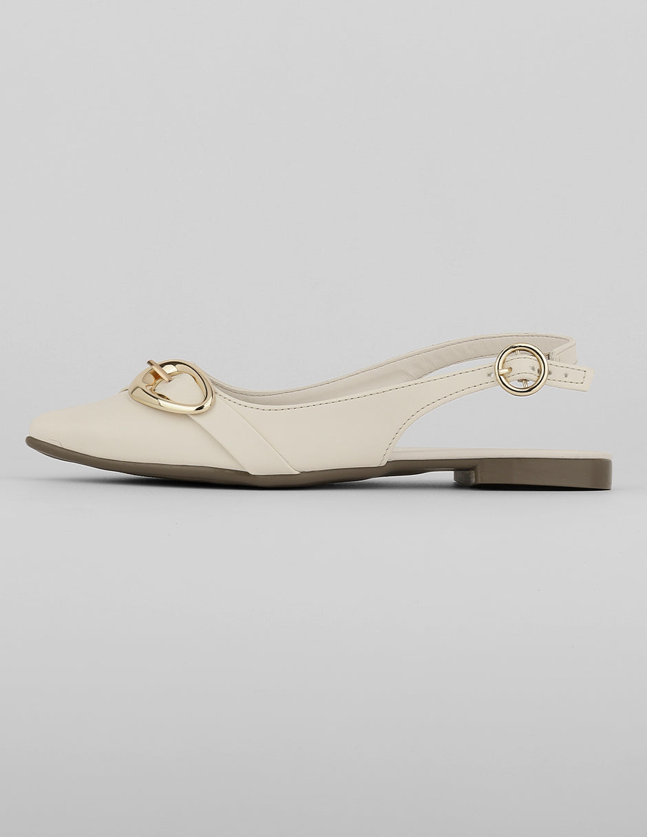 Flats puntales Exterior Piel vegana Color Late Para Mujer De RBCOLLECTION