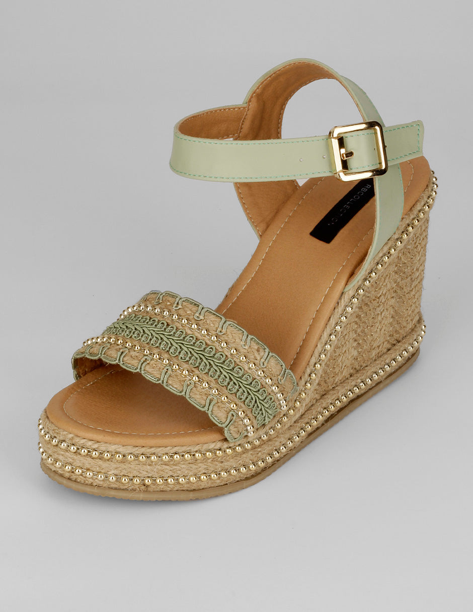 Sandalias con plataforma Naia en Sintético – Verde
