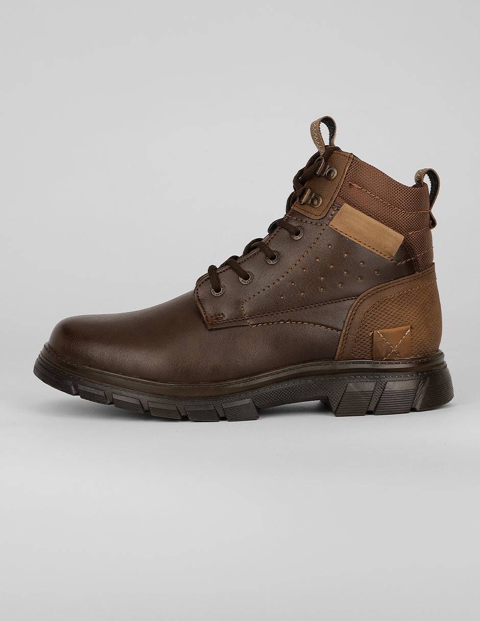 Botas casuales Exterior Piel vegana Color Café Para Hombre De RBCOLLECTION