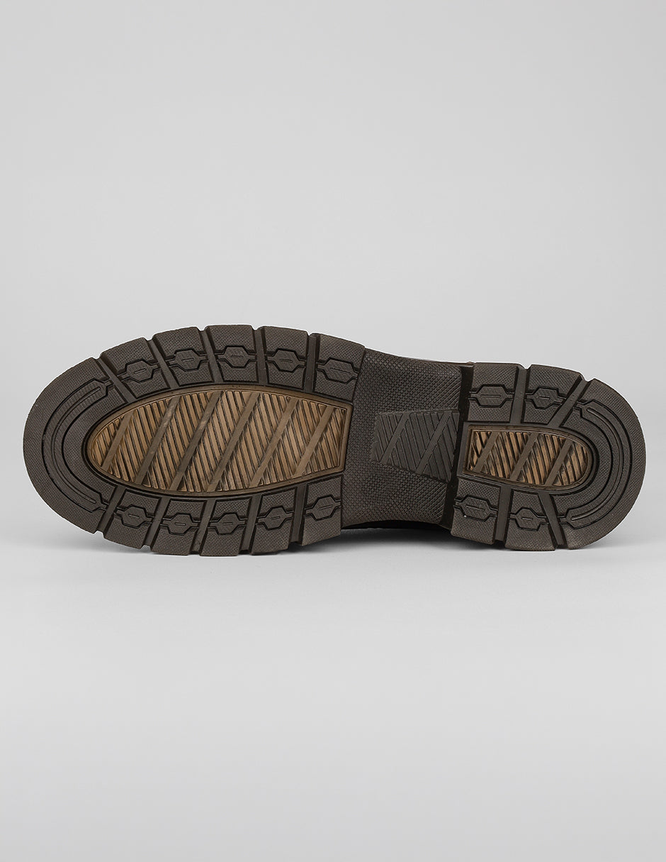 Botas casuales Bike en Piel vegana – Café