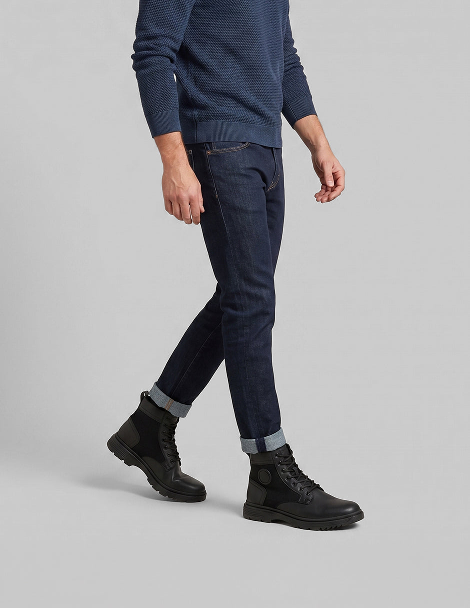 Botas casuales Bike en Piel vegana – Negro