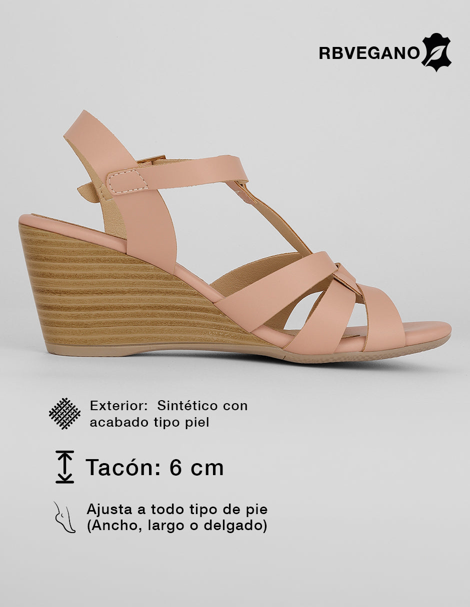 Sandalias con plataforma Naia en Sintético – Rosa