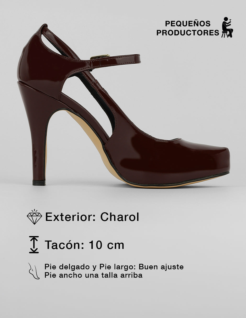 Zapatillas Classy en Charol – Rojo