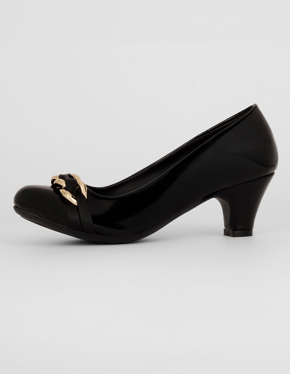 Zapatillas Exterior Charol Color Negro Para Mujer De RBCOLLECTION