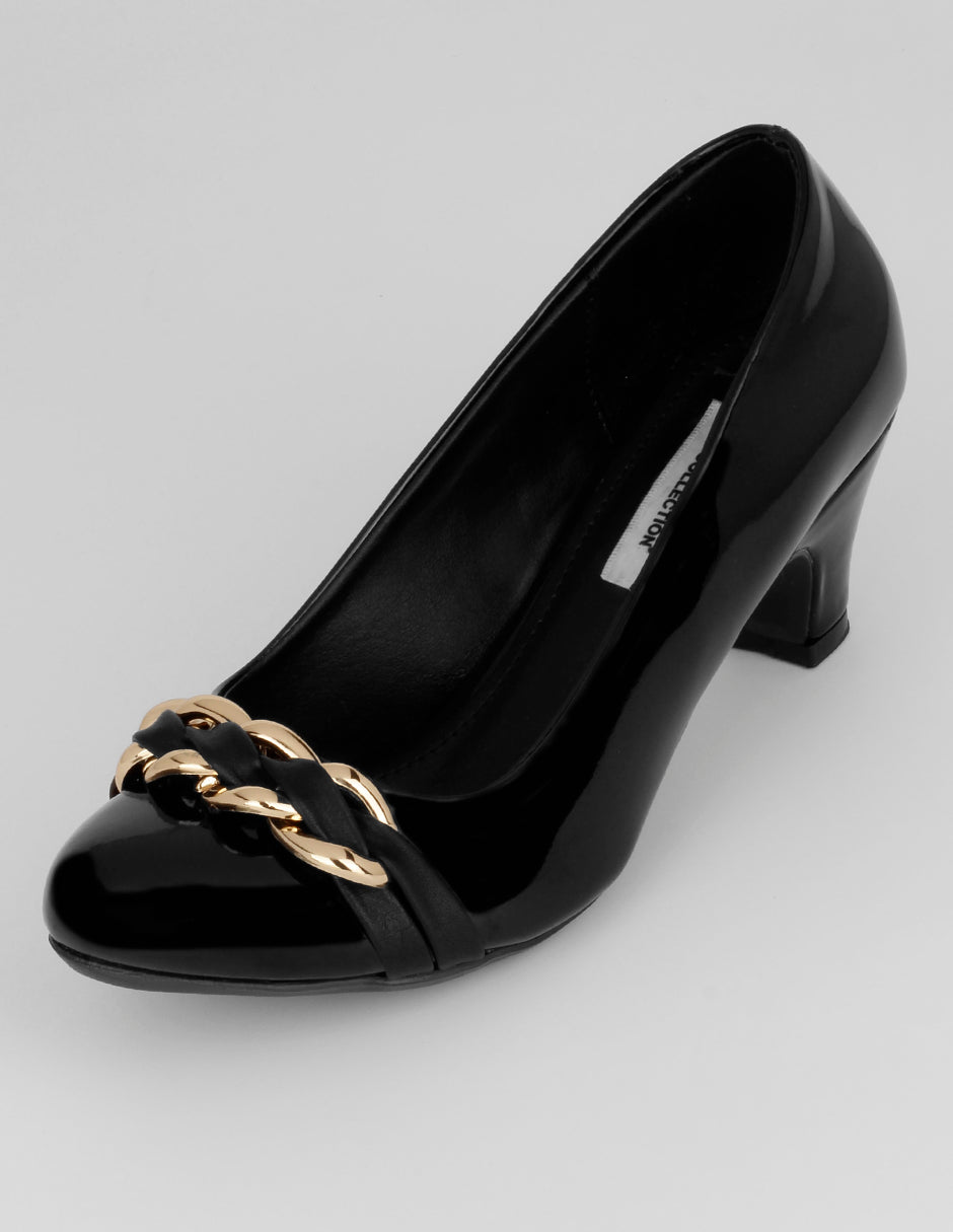 Zapatillas Classy en Charol – Negro