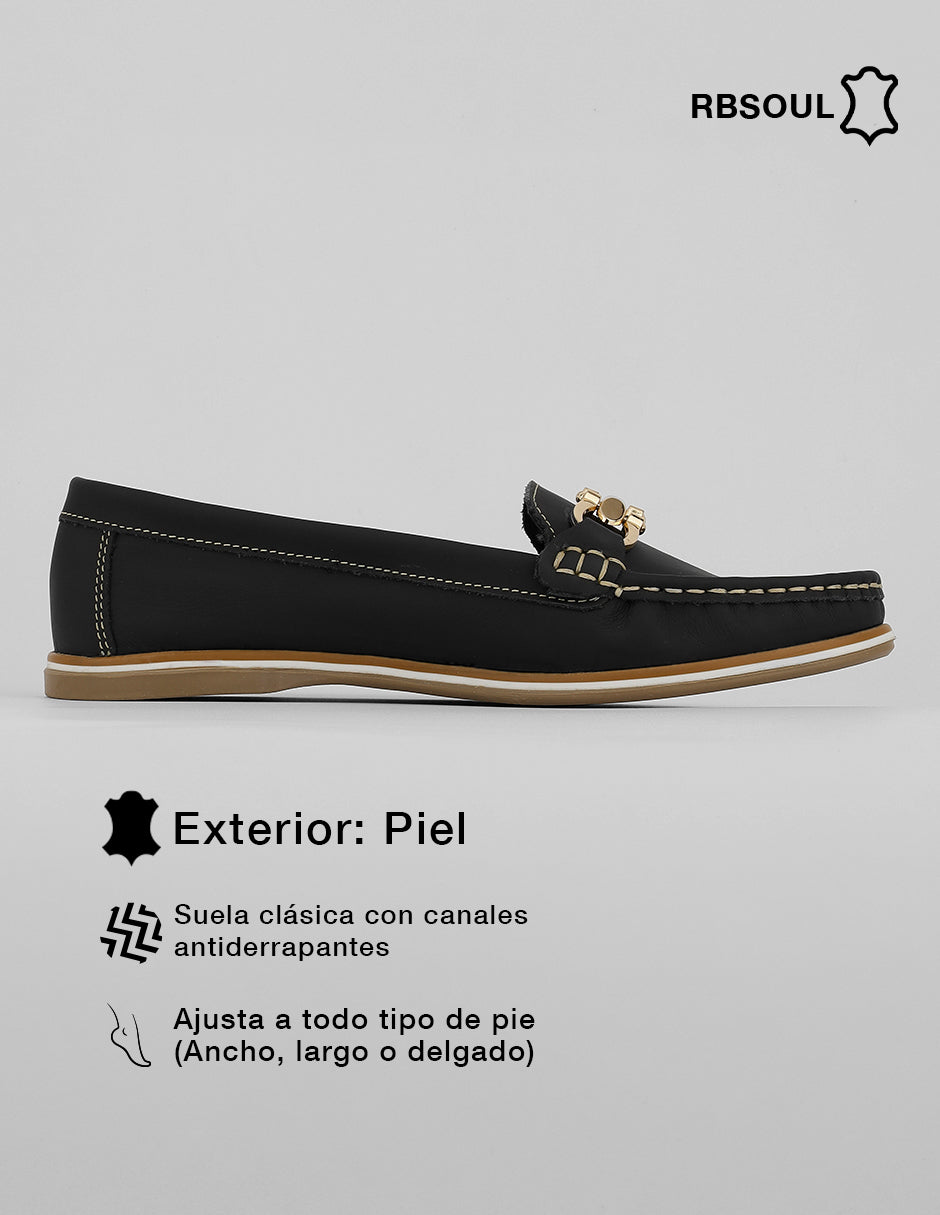 Mocasines Hand made en Piel – Negro