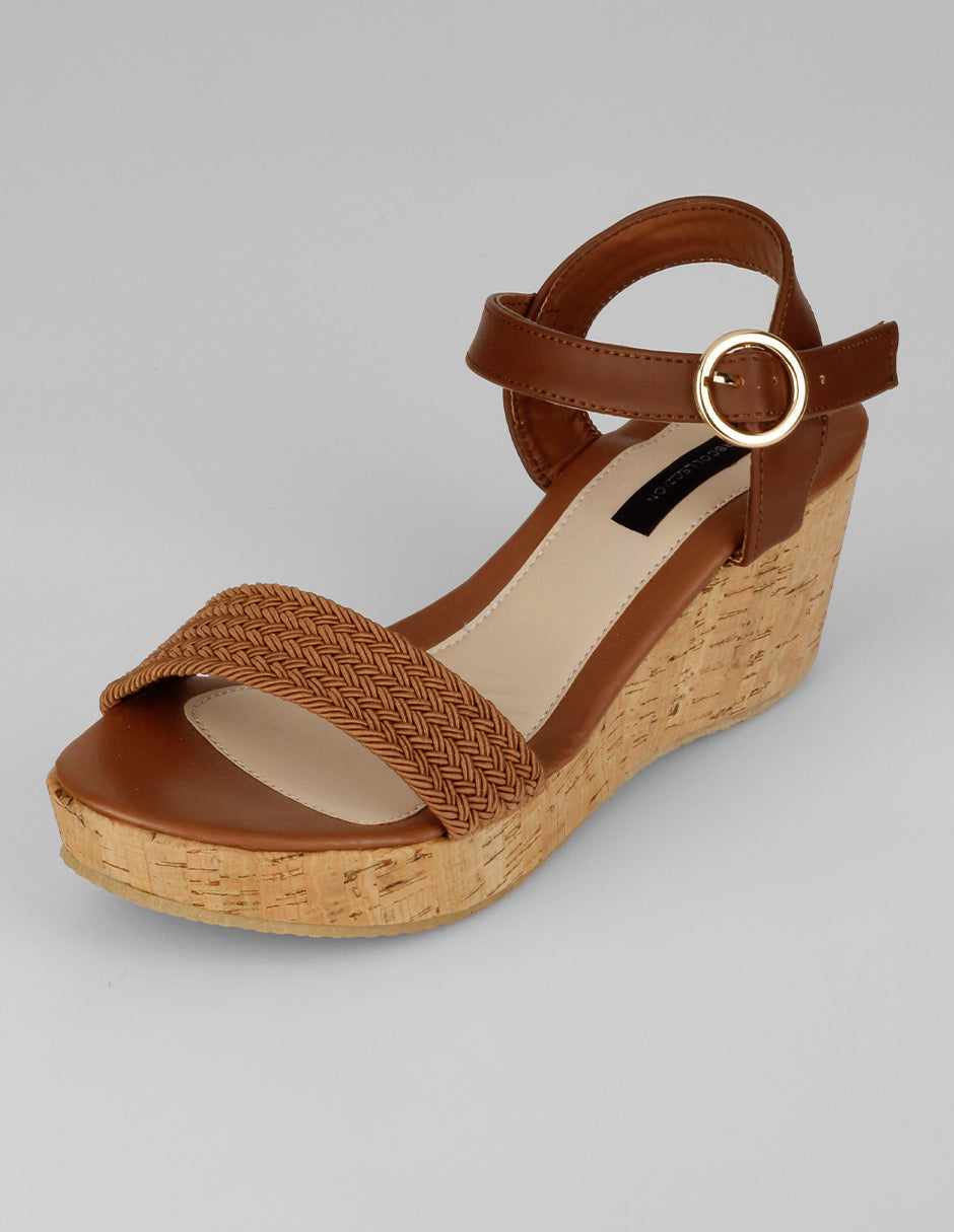 Sandalias con plataforma Naia en Sintético – Café