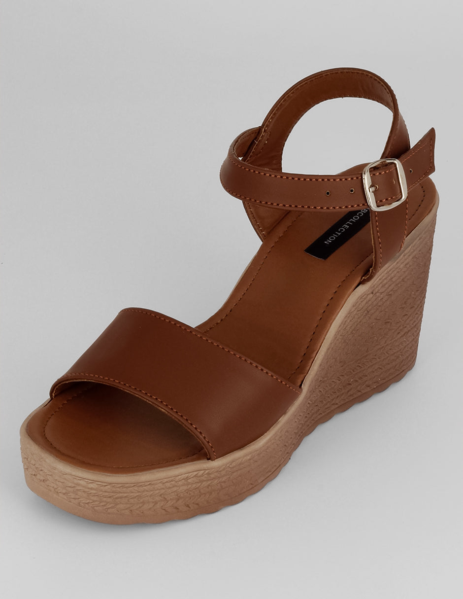 Sandalias con plataforma Naia en Sintético – Café