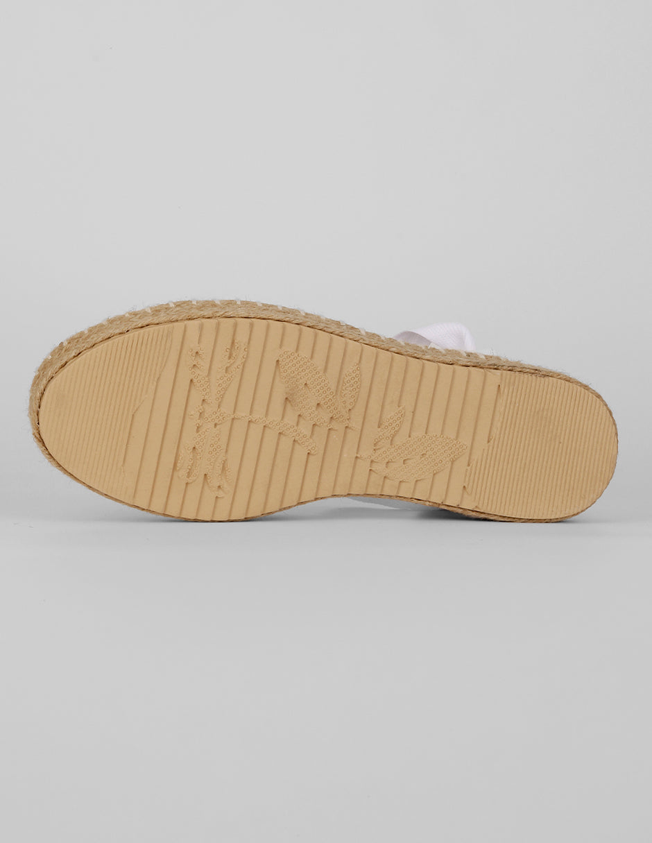 Sandalias con plataforma Naia en Piel vegana – Blanco