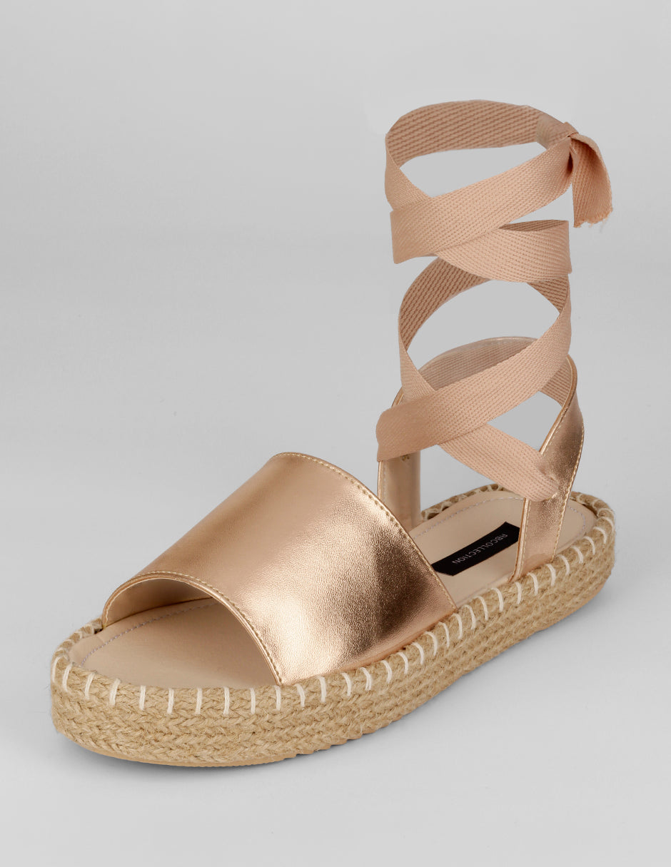 Sandalias con plataforma Naia en Sintético – Dorado