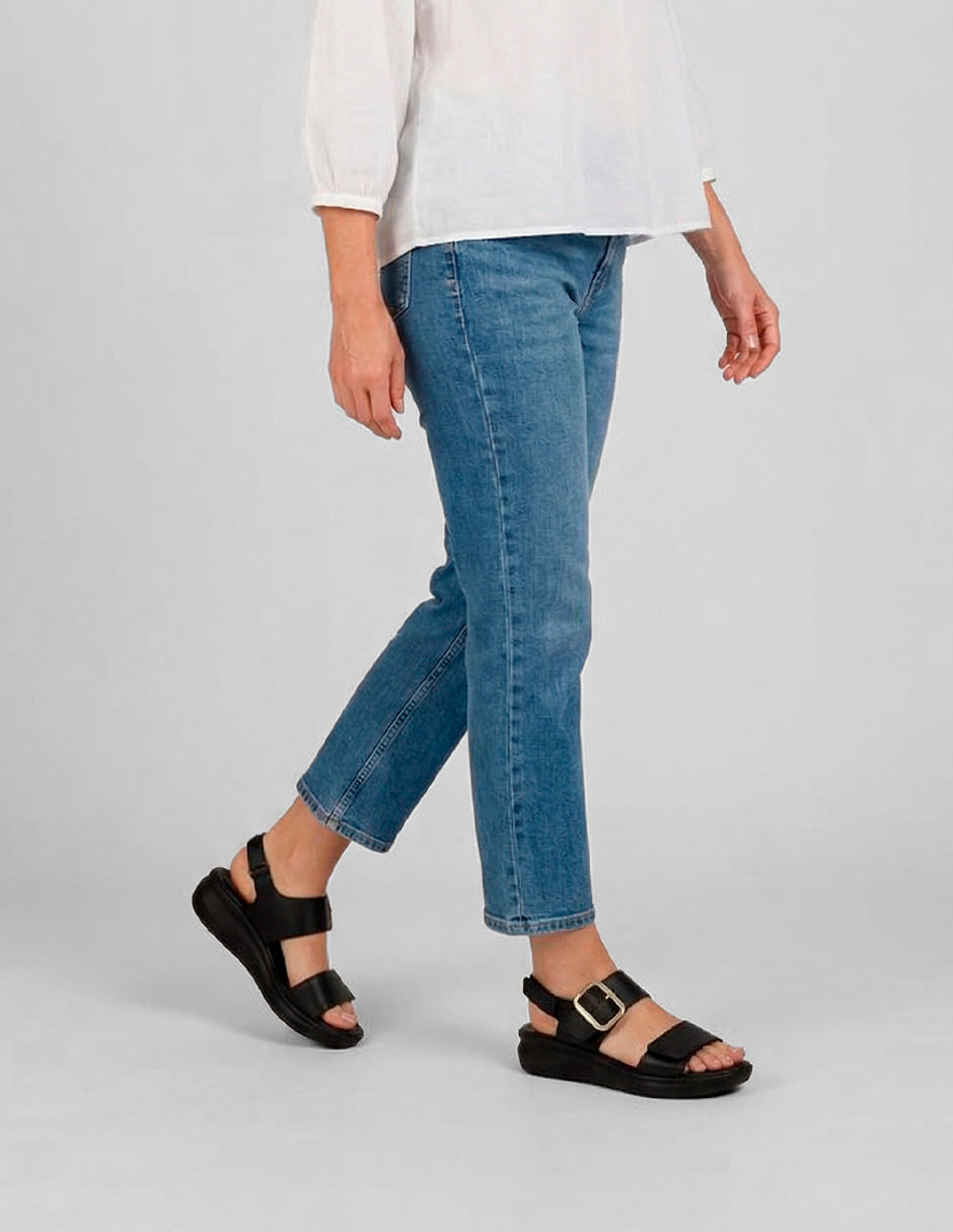 Sandalias con plataforma Hand made  en Piel – Negro