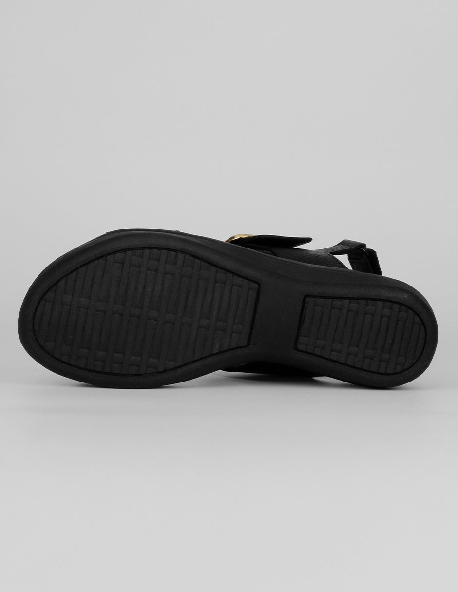Sandalias con plataforma Hand made  en Piel – Negro