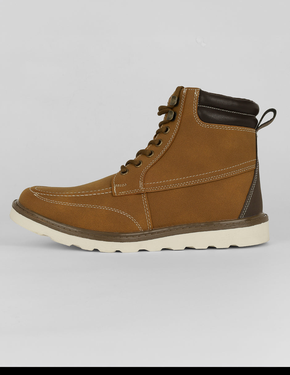 Botas casuales Exterior Piel vegana Color Café Para Hombre De RBCOLLECTION