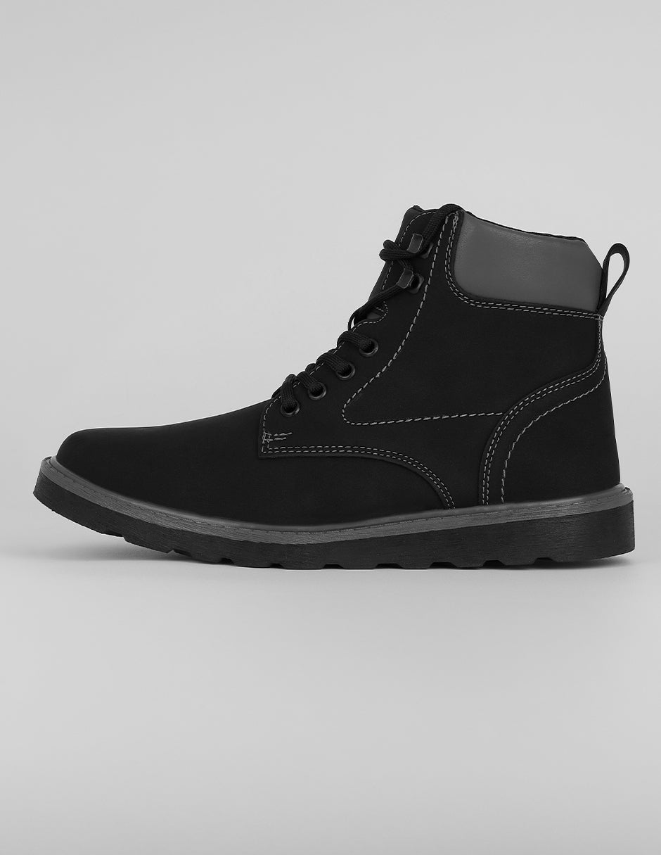 Botas casuales Exterior Piel vegana Color Negro Para Hombre De RBCOLLECTION