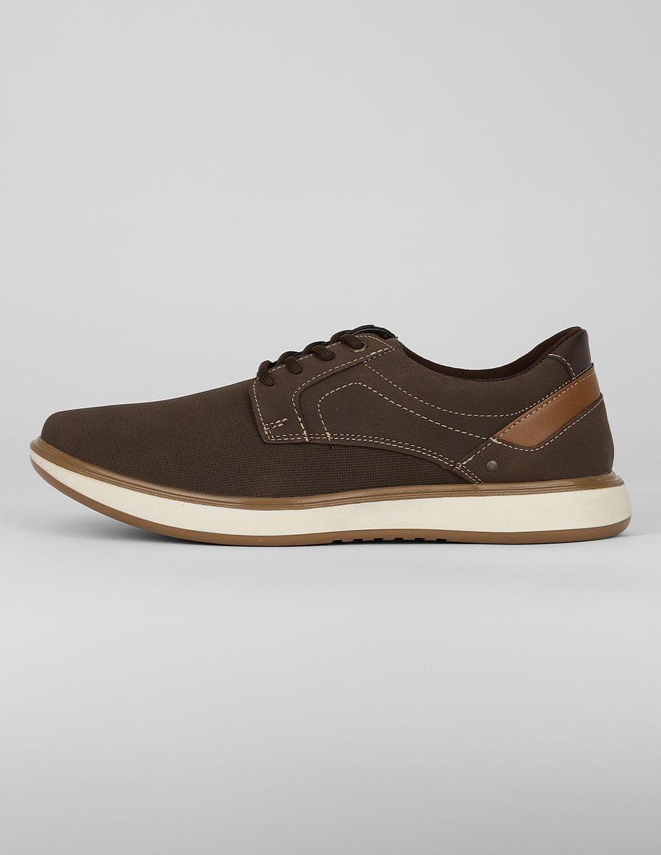 Zapato de confort Exterior Piel vegana Color Café Para Hombre De RBCOLLECTION