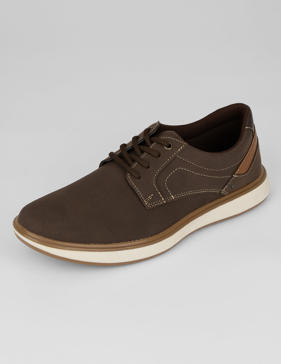 Zapato de confort Salermo en Piel vegana – Café