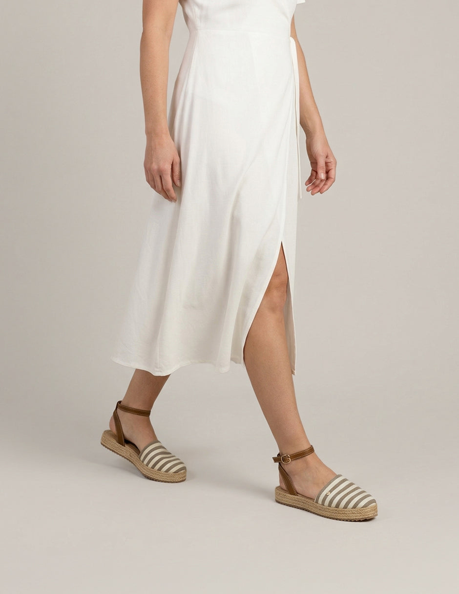 Sandalias de piso Naia en Textil – Café
