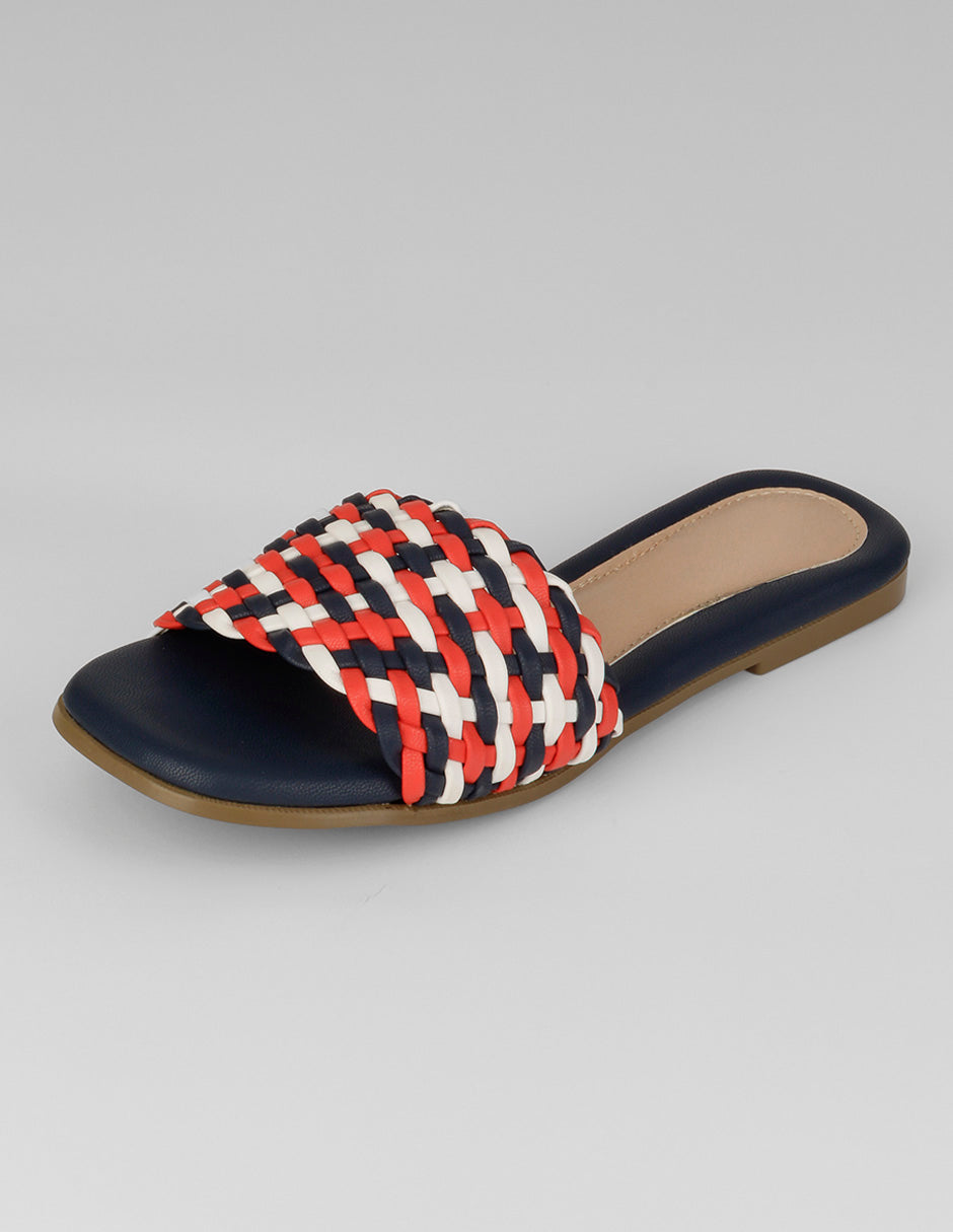 Sandalias de piso Soft en Piel vegana – Negro