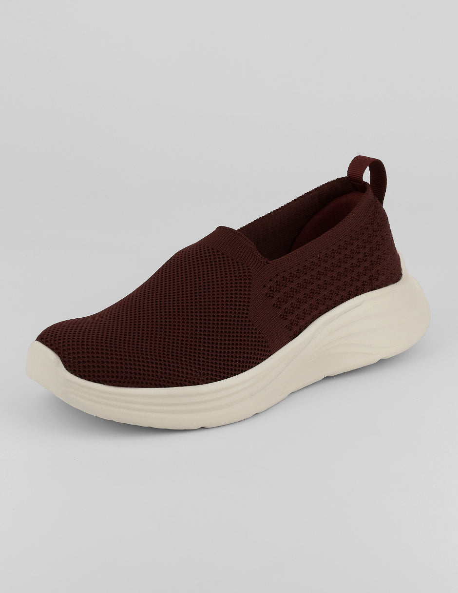 Zapatos de confort Comfy en Textil – Rojo