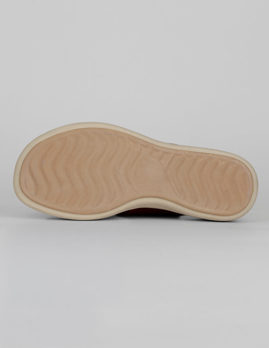 Sandalias con plataforma Hand made  en Piel – Rojo