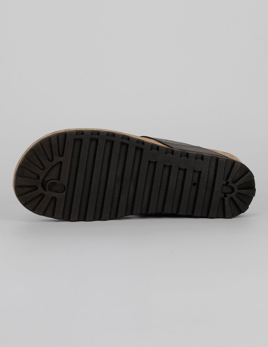 Sandalias con plataforma Daily en Piel vegana – Negro
