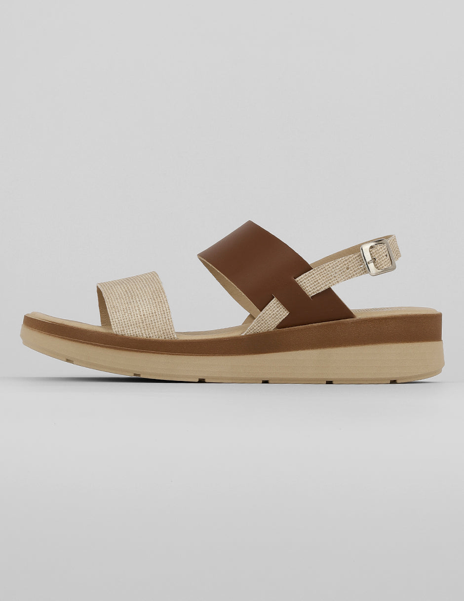 Sandalias con plataforma Exterior Sintético Color Café Para Mujer De RBCOLLECTION