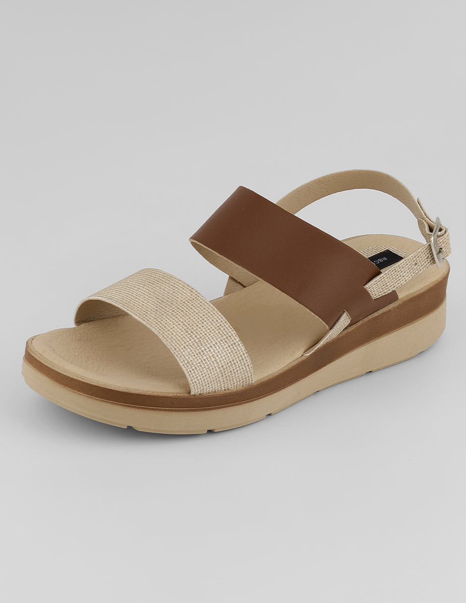 Sandalias con plataforma Soft en Sintético – Café