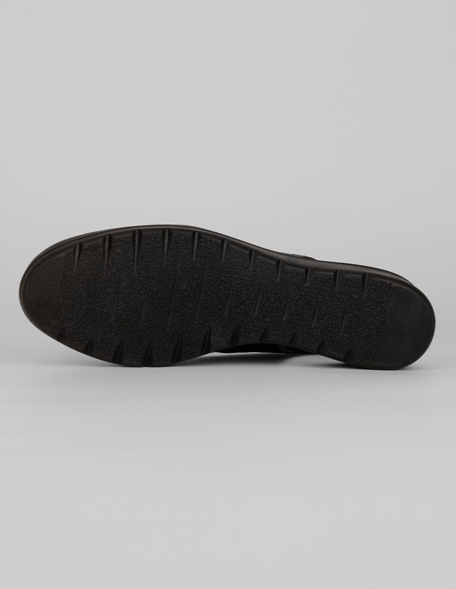 Flats puntales Hand made  en Piel – Negro