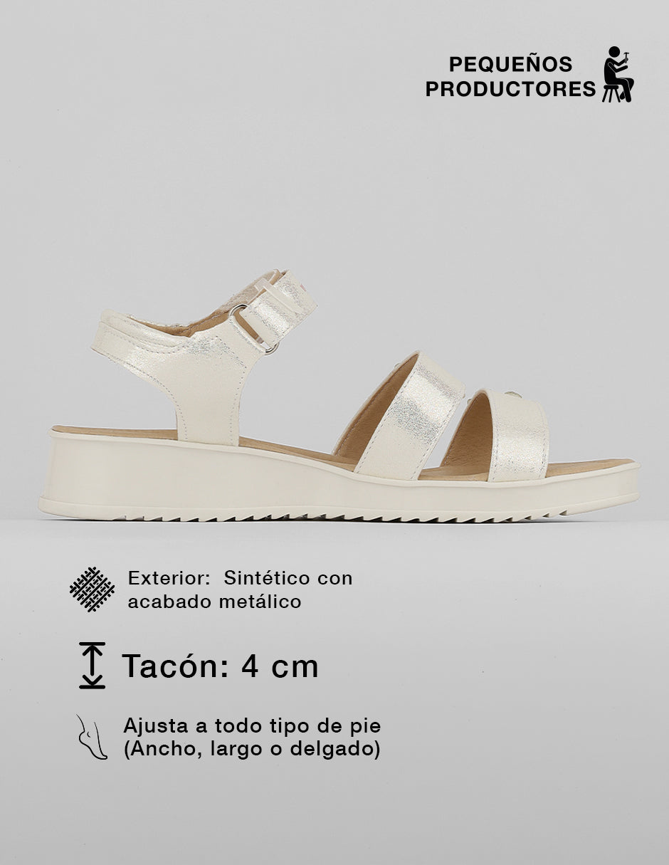 Sandalias con plataforma Yuri en Sintético – Latte