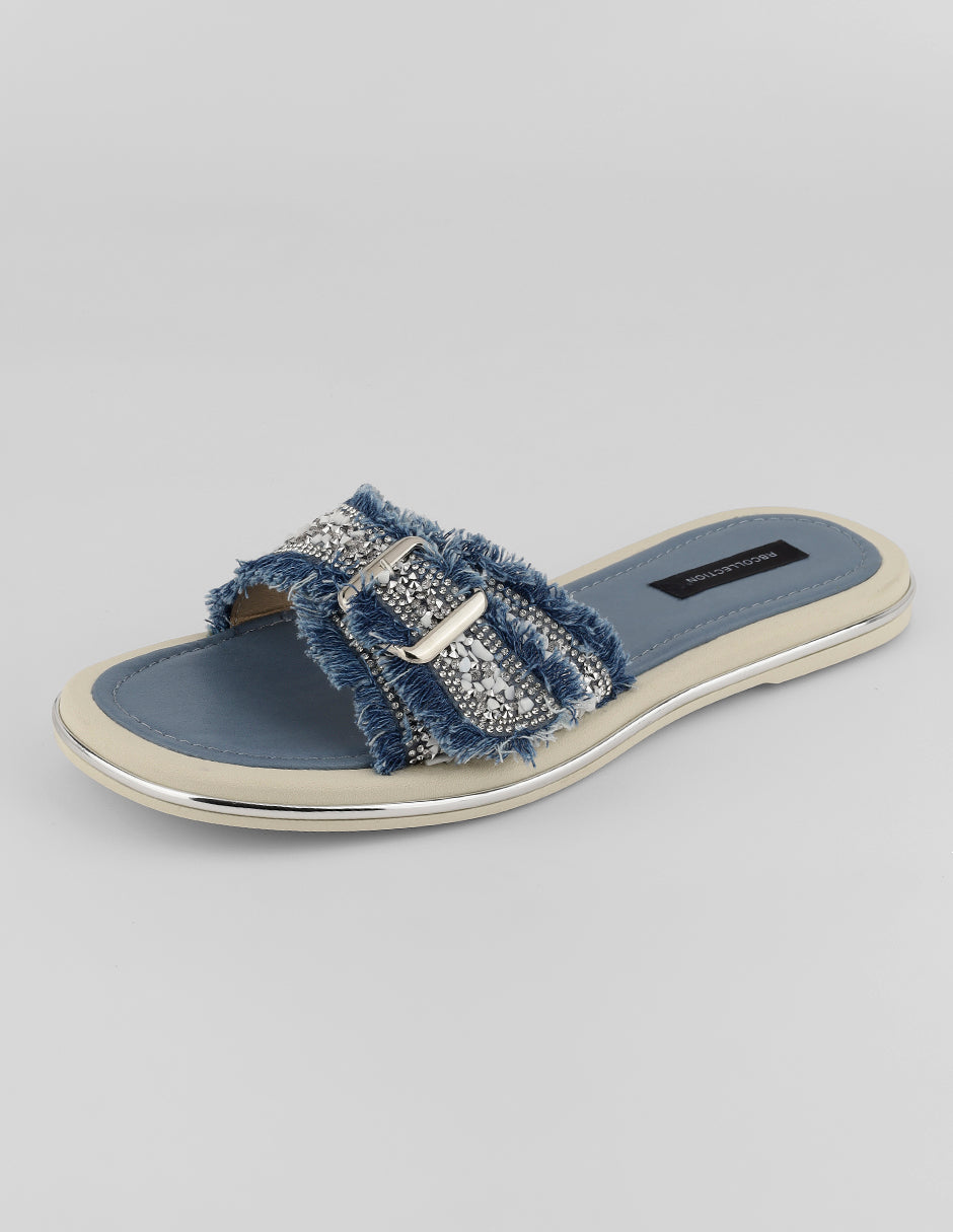 Sandalias de piso Steps en Sintético – Azul