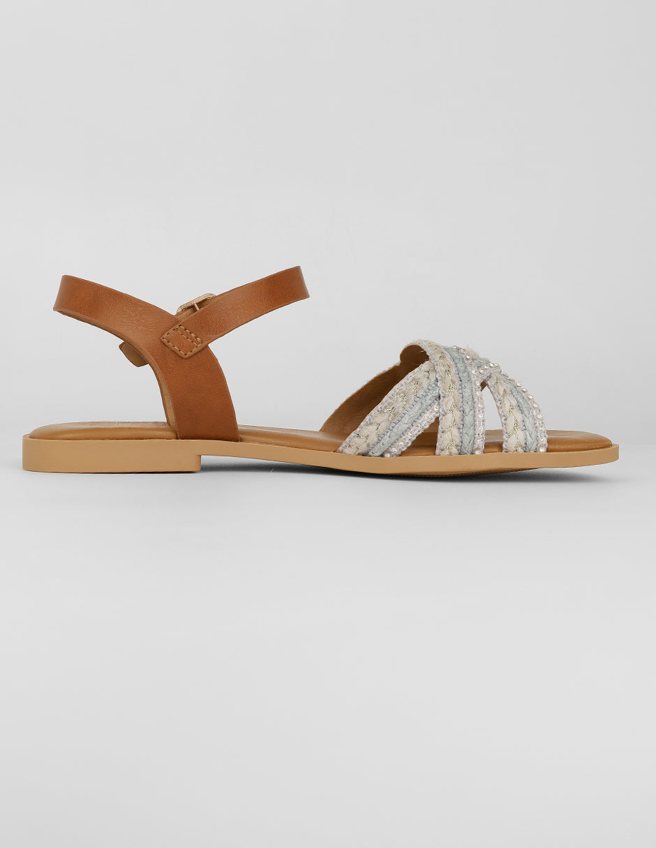 Sandalias de piso Ave en Textil – Azul