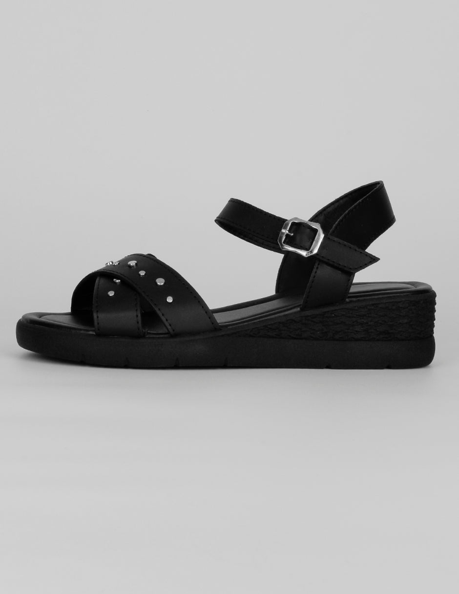Sandalias con plataforma Exterior Sintético Color Negro Para Mujer De RBCOLLECTION
