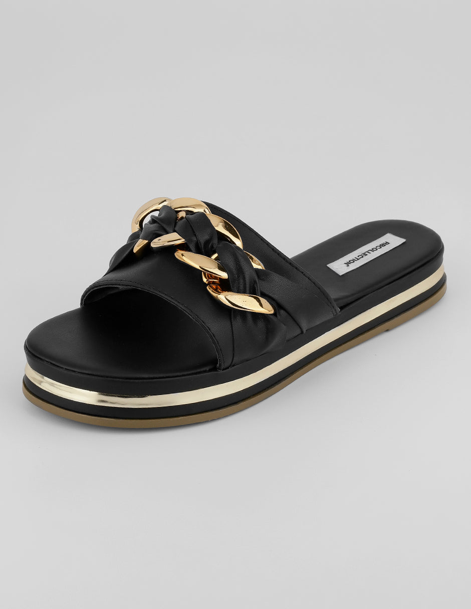 Sandalias con plataforma Soft en Sintético – Negro