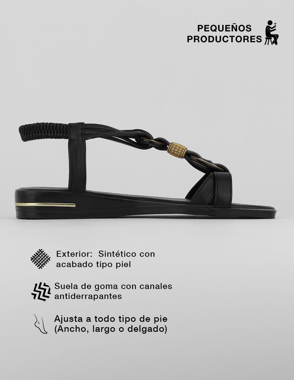 Sandalias de piso Ave en Sintético – Negro