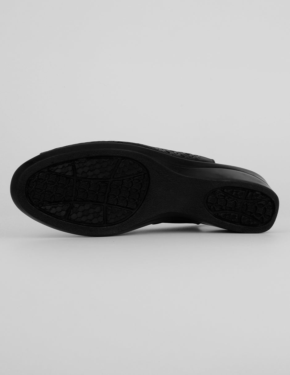 Sandalias con plataforma Handmade en Piel  – Negro
