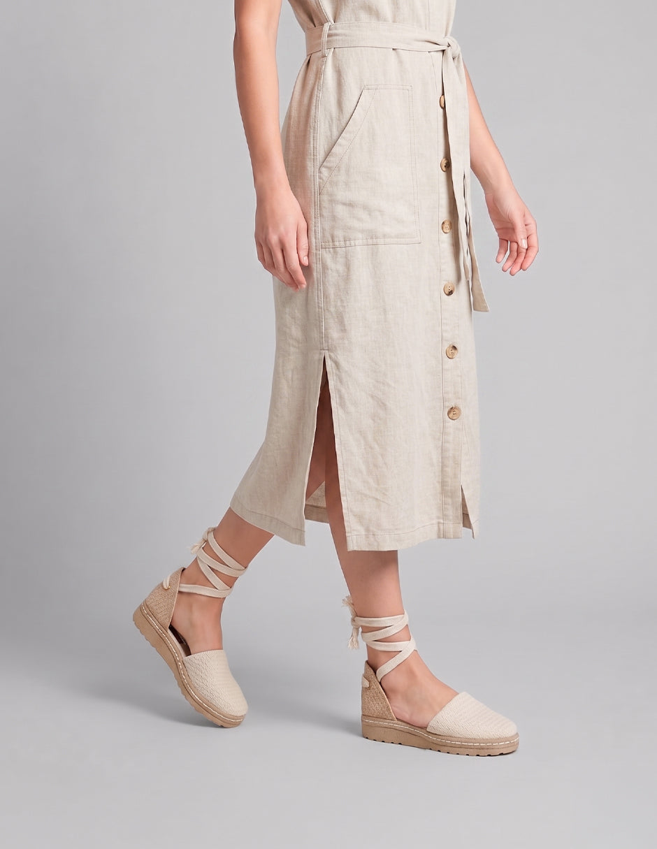 Sandalias de piso Naia en Textil – Latte