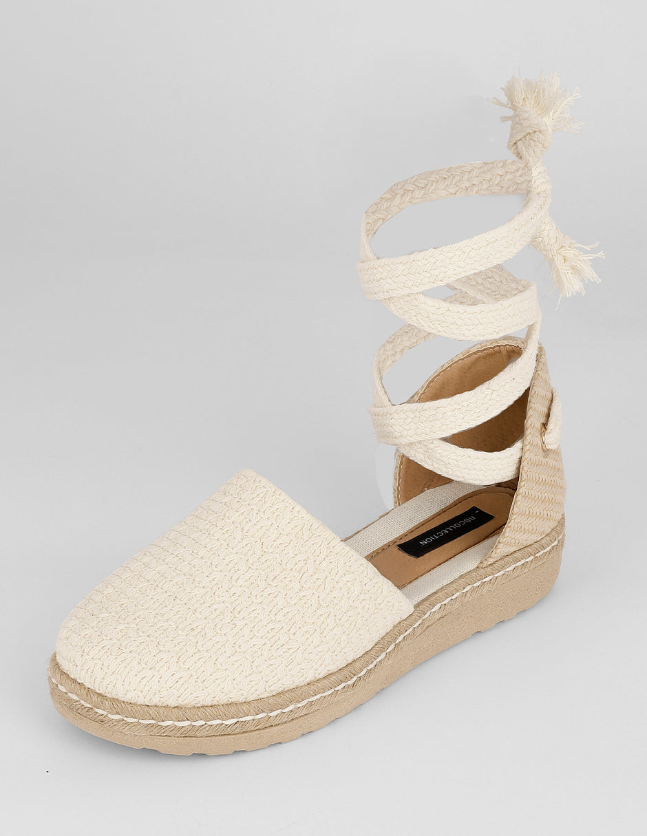 Sandalias de piso Naia en Textil – Latte