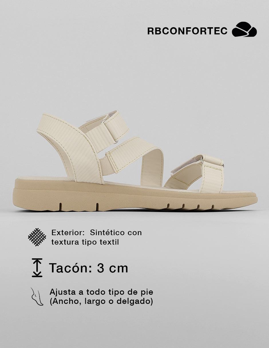 Sandalias de piso Steps en Sintético – Latte
