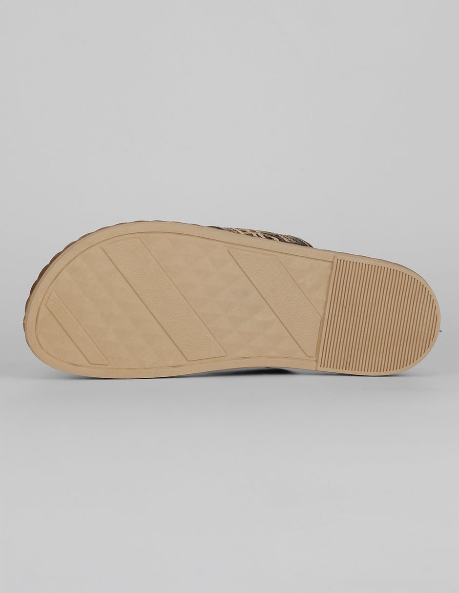 Sandalias de piso Hand made  en Piel – Negro