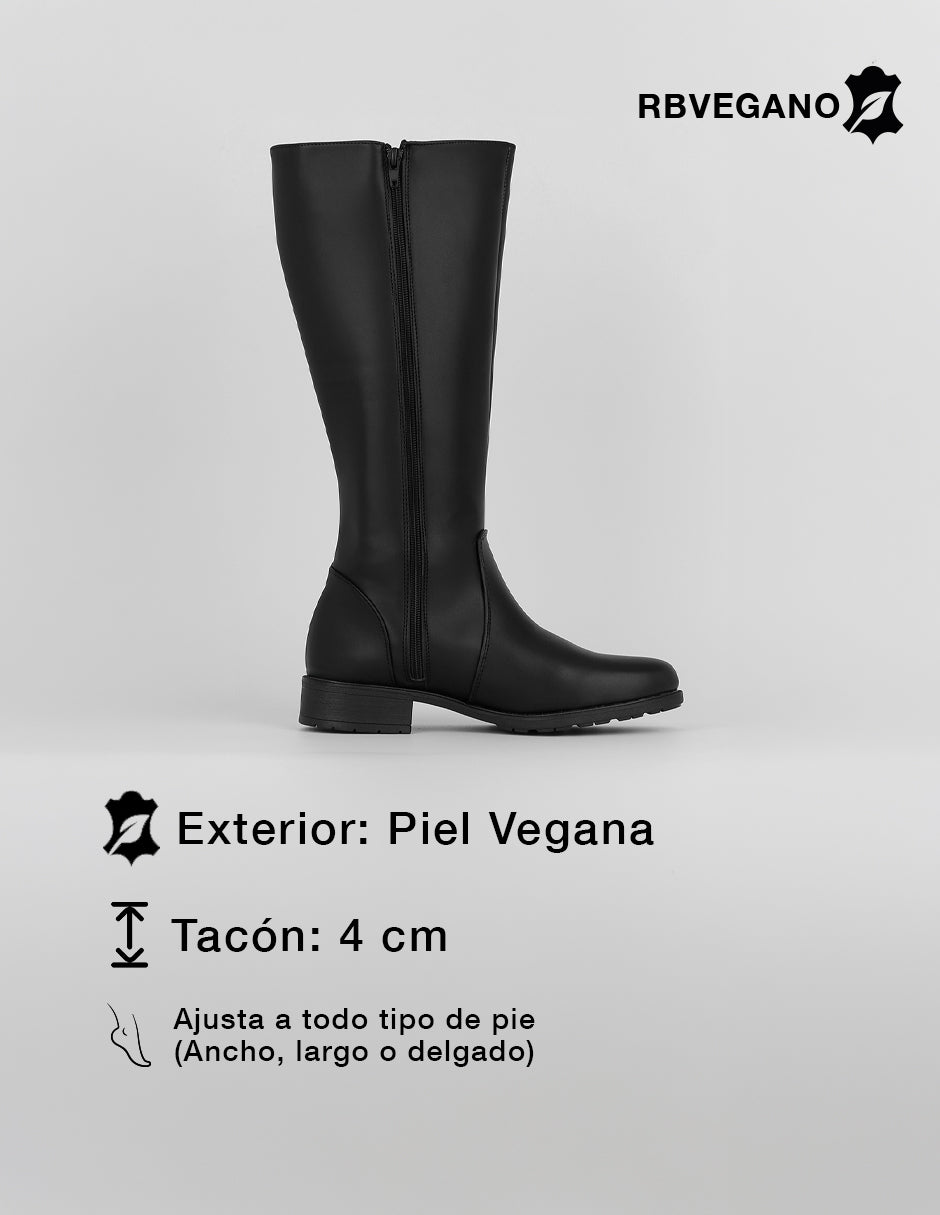 Botas altas Walk en Piel vegana – Negro