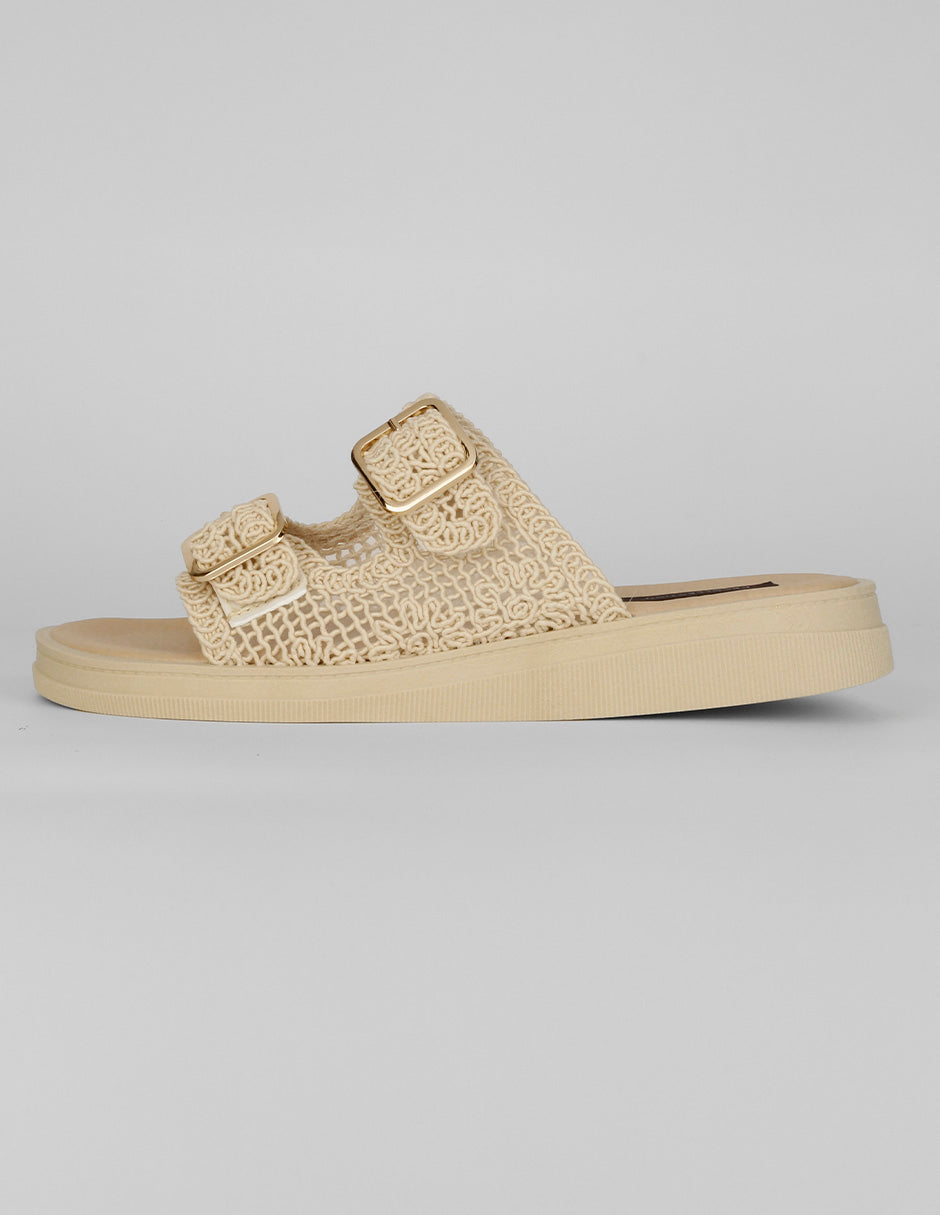 Sandalias con plataforma Exterior Textil Color Beige Para Mujer De RBCOLLECTION